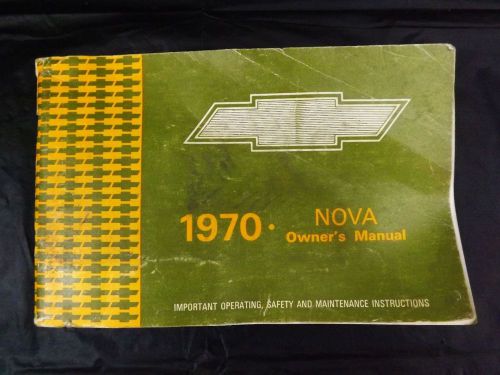 1970 chevy nova owner&#039;s manual