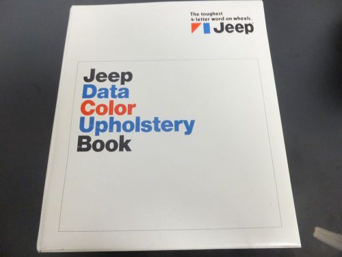 1972 jeep data color option dealer book  wrangler cherokee powerwagon
