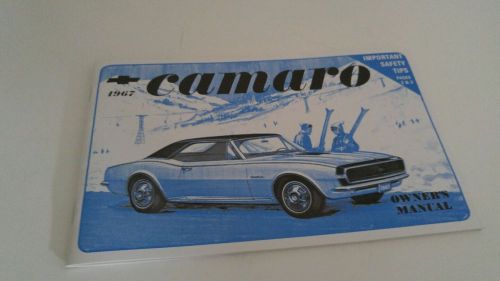 1967 camaro owner&#039;s manual vintage