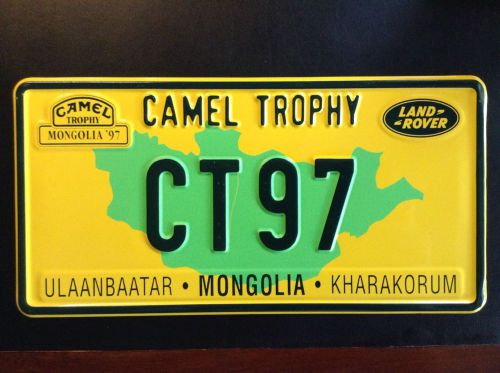 Camel trophy original vehicle commemorative plate 1997