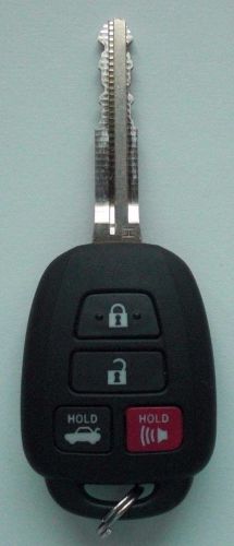 Toyota key / keyless entry remote / 4 button key fob / fcc: hyq12bdm / h etched