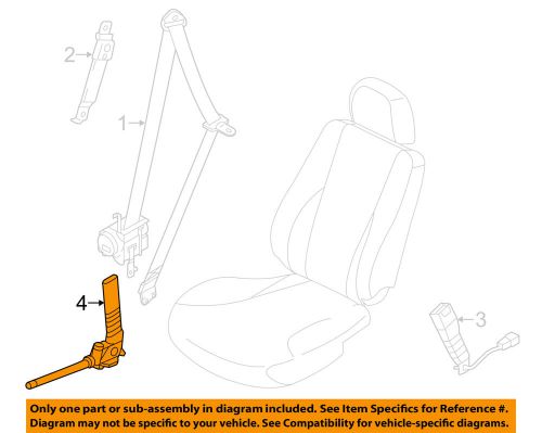 Hyundai oem 11-16 elantra front seat belts-tensioner left 888313y000ry