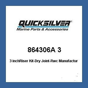 Oem mercury quicksilver 864306a 3 3 inchriser kit-dry joint-rwc-