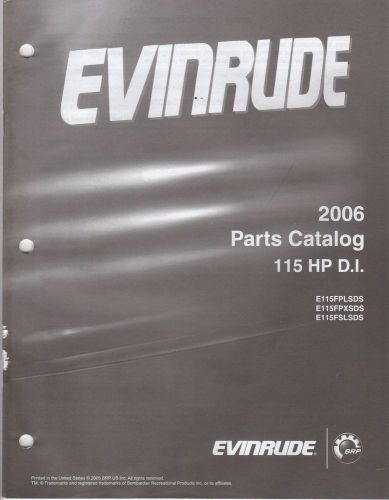 2006 evinrude outboard motor 115 hp d.i.  parts manual (973)