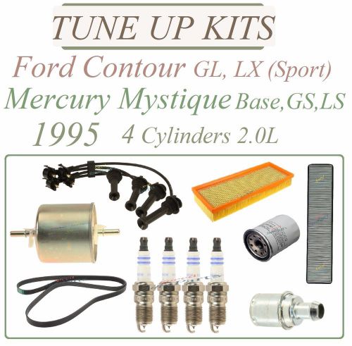 Tune up for 95 ford contour, mercury mystique 2.0l4: spark plug filters wire set
