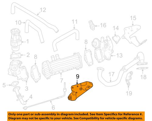 Mercedes mercedes-benz oem sprinter 2500 emission-cooler bracket 6421400840