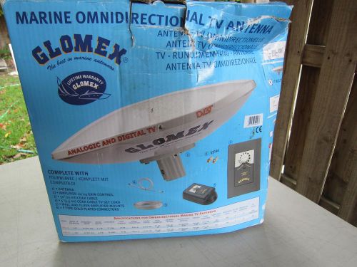 Glommed marine omnidirectional tv antenna
