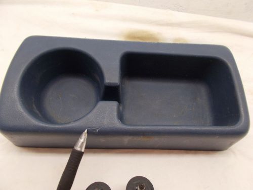 1992 1993 1994 1995 1996  f150 f250 f350 bench seat cup holder oem + bolts, blue
