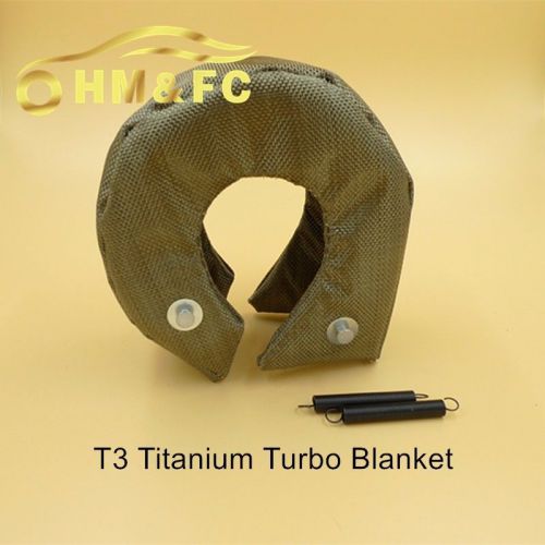 Titanium (inside and outside) turbo blanket t3 turbo heat shied