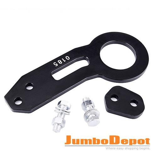 Black jdm anodized aluminum cnc towing hook bumper rear tow hook for vw toyota