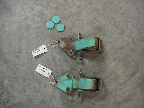 1957 57 1956 56 lincoln premiere door hinges pair with bolt access cover buttons