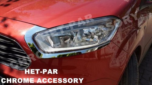 S.steel chrome head lİght front cover trİm for ford  courİer