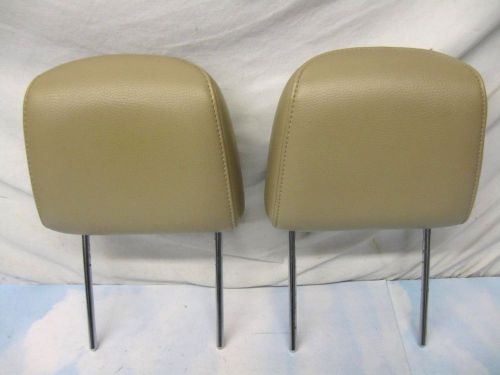 Ford mustang front seat head rest set &#034;camel tan leather&#034; 2007 - 2009 oem