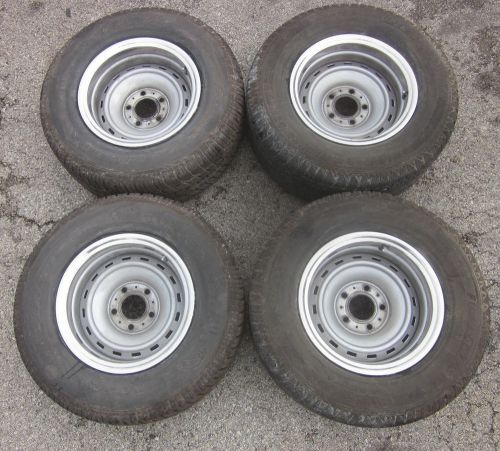 Chevy 1500 silverado c10 k5 truck 15x8 stock wheels rims tires 5on5 j10705