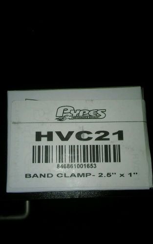 Pypes performance exhaust 2-1/2 in stainless band exhaust clamp p/n hvc21