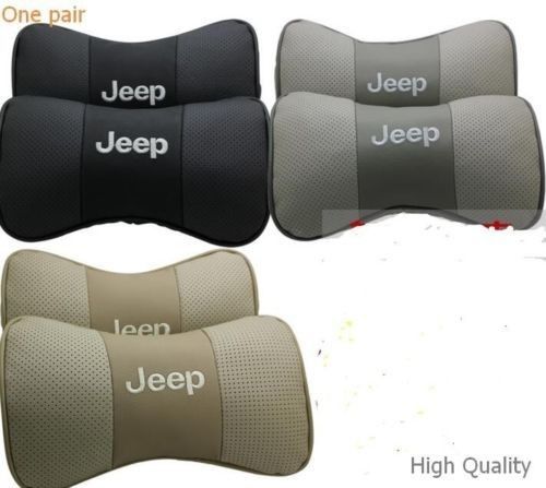 Hot sale bamboo pillow jeep car rest cushion headrest mat pad neck holder 2pcs