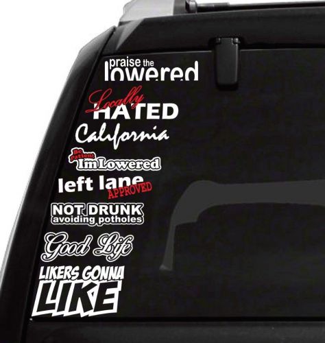 Jdm decal set filthiest blacklisted sick  decal sticker p2.4