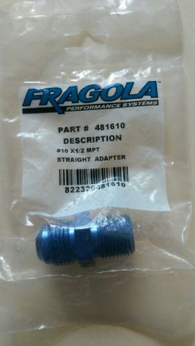 481610 fragola - -10an x 1/2 mpt straight aluminum adapter