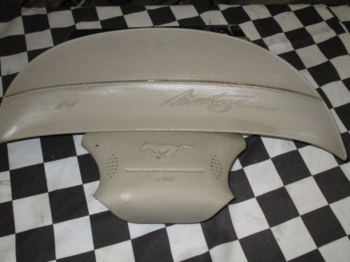 1999 04 ford mustang parchment tan airbag set srs oem driver passenger