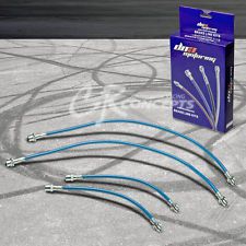 For mr2 sw20 replacement front/rear blue stainless brake line/hose pvc coated
