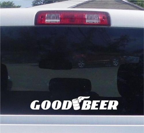 &#034;goodbeer&#034; funny racing parody 3&#034; x16&#034; decal - choice of colors -free shipping