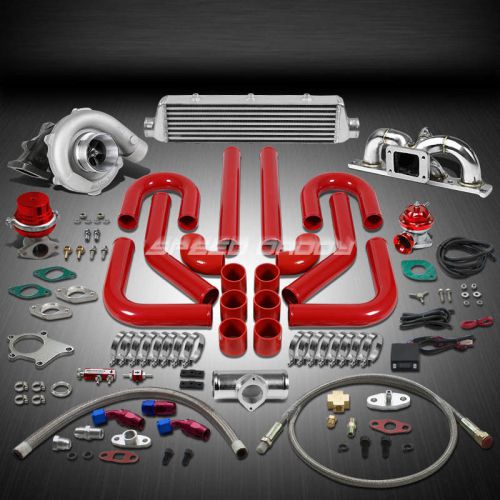 T04 .63ar 400+hp 12pc turbo charger+manifold+intercooler kit for 03-08 gk 2.0l
