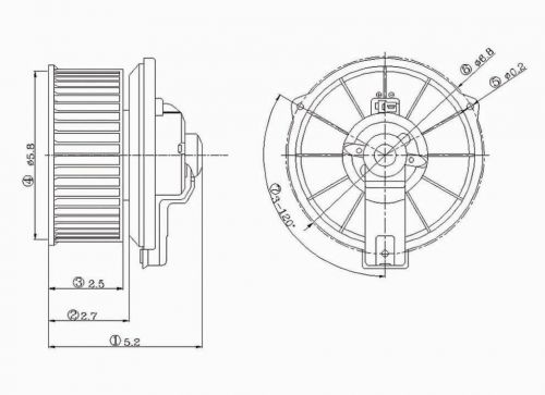 Hvac blower motor fits 1988-1992 toyota corolla  global parts