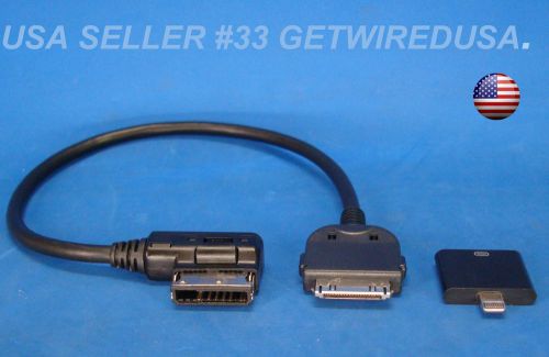 Mercedes benz music interface ipod iphone 5 6 aux cable 5n003554g ami mmi mdi