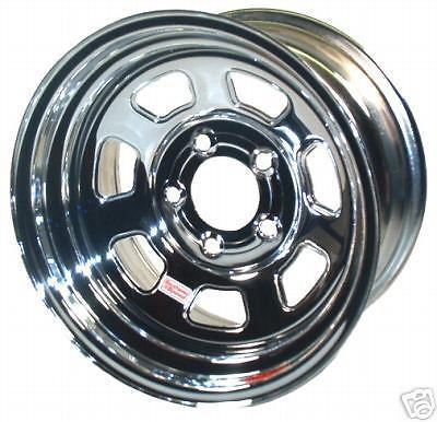 New 15x10 allied racing wheel,chrome,5 x 4 1/2&#034;,5&#034;