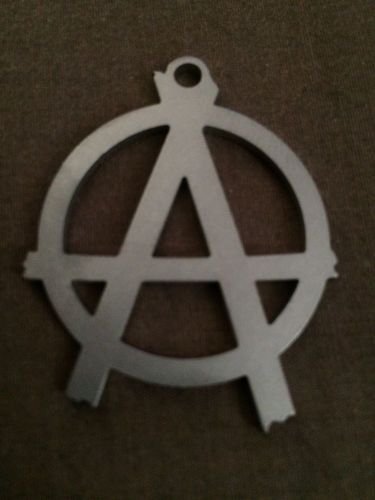Anarchy a rebel goth key chain stainless keychain