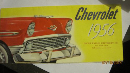 1956 chevrolet dealer brochurs