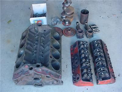 1965 66 67 corvette 327 350hp engine block 3782870 crankshaft std bore 461 heads