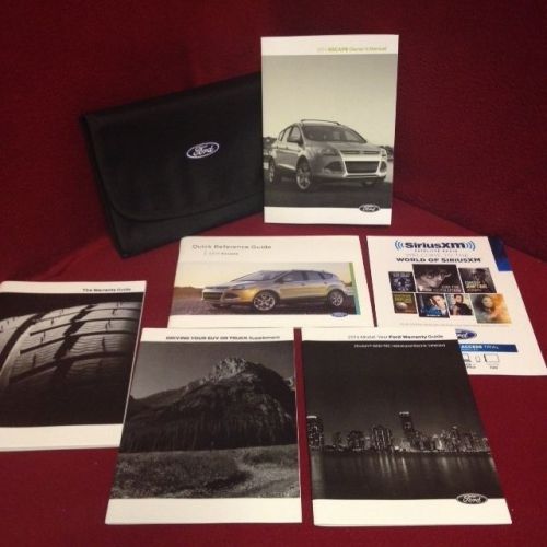 2014 ford escape owners manual with warranty guides and case