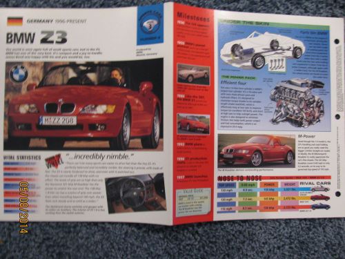 ★★ bmw z3  -  collector brochure specs info - 1996+ ★★