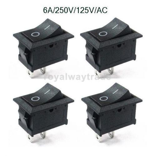 10pcs car auto boat round rocker 2pin on off toggle spst switch snap in
