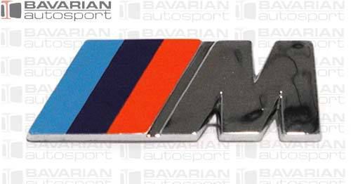 Bmw motorsport front &amp; rear emblem- genuine bmw - for bmw e28 m535i e24 m635csi