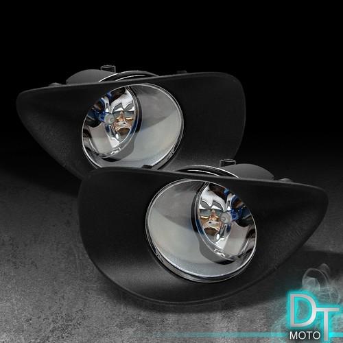 06-08 toyota yaris 2/3dr bumper clear fog lights lamps+switch+bulbs left+right