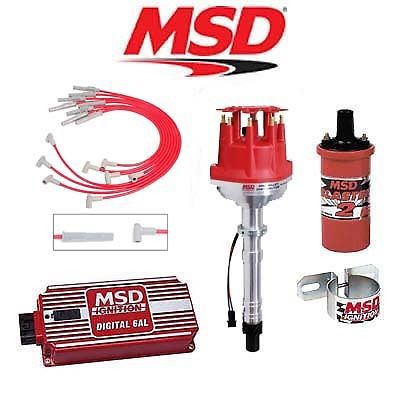 Msd 9037 ignition kit - digital 6al/small cap distributor/wires/coil/bracket bbc