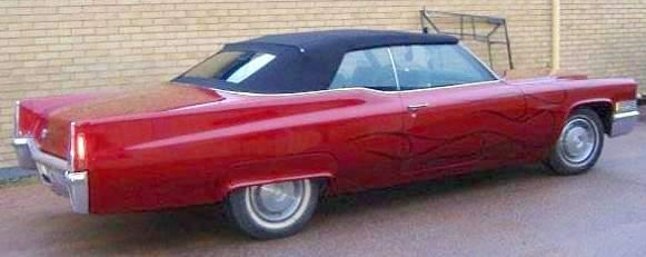 Cadillac eldorado,deville 1965-70 convertible top only - black vinyl