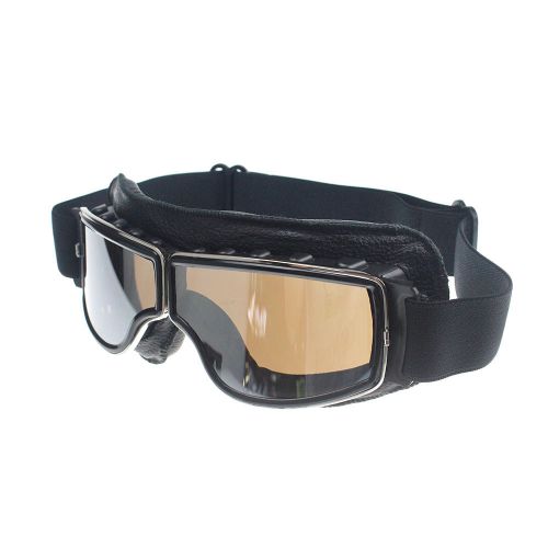 Cycling sport goggle vintage style glasses helmet motorcycle eyewear smoke lens