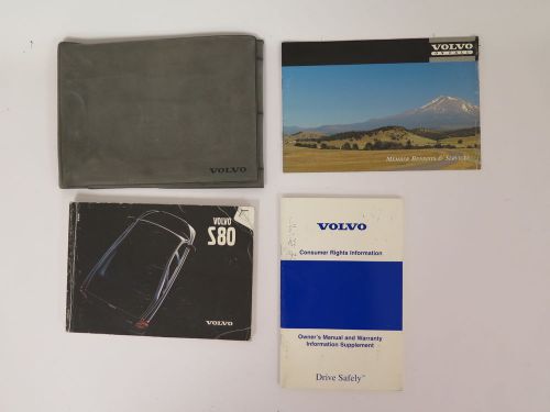 2000 volvo s80 owners manual book