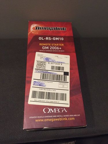 Omegalink ol-rs-gm10 plug &amp; play remote starter for 2006-up gm models