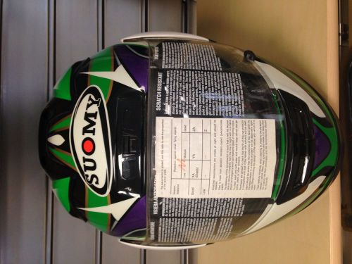 Suomy suomy gunwind andrew pitt kawasaki green  replica motorcycle helmet small