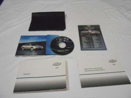 2006 chevrolet impala owner manual 4/pc.set + cd-rom &amp; black gm factory case