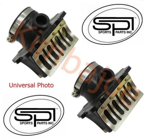 Two spi carb flanges intake w/ reed valve assy ski-doo 600 800 oem# 420867879