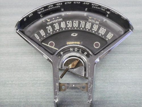 1955-56 chevrolet belair 210 150 dash instrument cluster w/working speedometer
