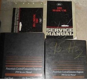 1995 lincoln mark viii 8 v iii service shop repair manual set factory 95 books