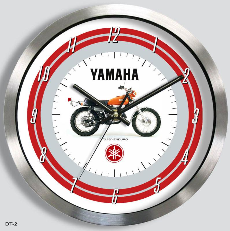 Yamaha dt-2 motorcycle metal wall clock dt2 1972 dt250 250 1973