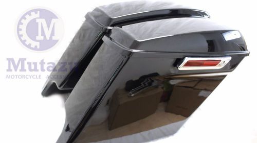 Mutazu stretched 5&#034; extended bags for harley touring saddlebags 2014-2016,type b