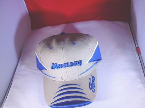 Ford mustang hat blue gray
